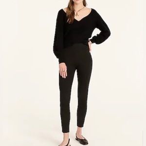 J. Crew Black Pixie Pant In Stretch Ponte